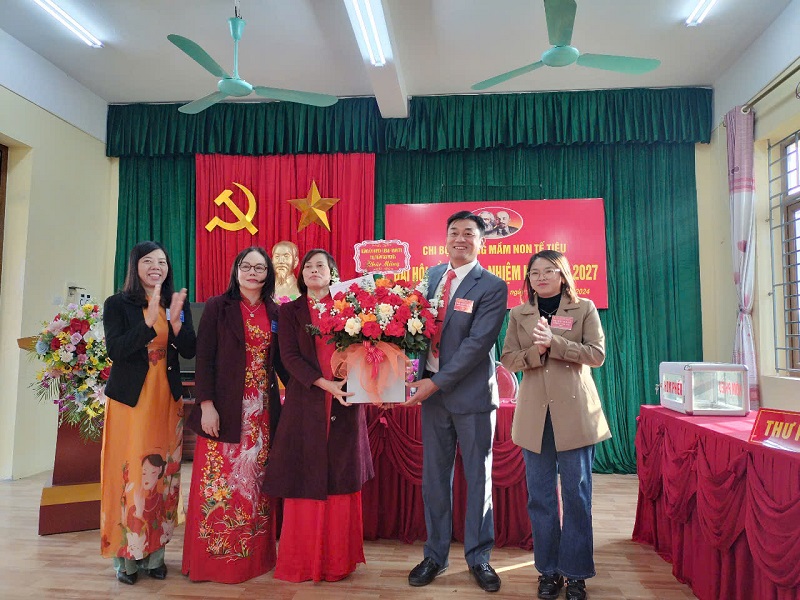 Đại hội Chi bộ trường Mầm non Tế Tiêu nhiệm kỳ 2025 - 2027